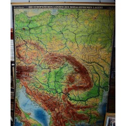 Die Europaischen Lander des Sozialistischen Lagers (Large Pull Down Map)